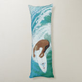 Longs Coussins de Bubblepacific, surfeur de toit (Dos (Vertical))