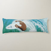 Longs Coussins de Bubblepacific, surfeur de toit (Dos)