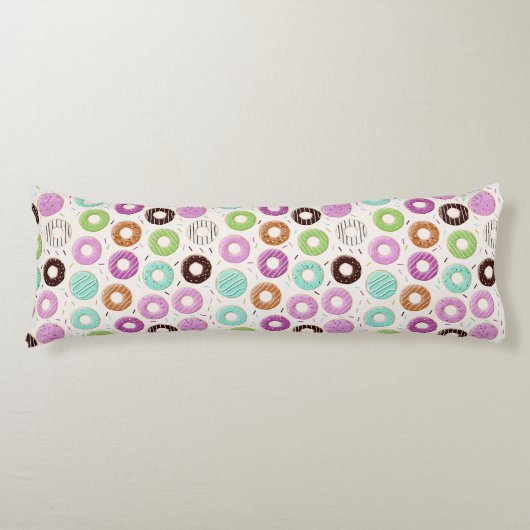 Longs Coussins du corps Motif de Donut (Devant)