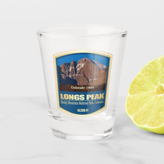 Longs Peak (PF) Shot Glas (Voorkant)