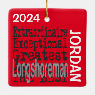Longshoreman Extraordinaire CUSTOM Keramisch Ornament