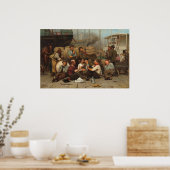 Longshoremen's Noon - John Brown Fine Art Poster (Cuisine)