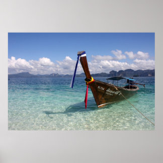 Longtail Boat in Thailand Poster