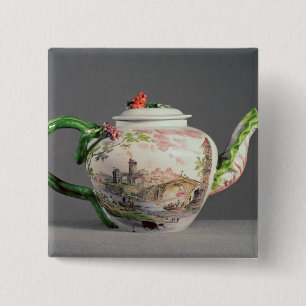 Longton Hall teapot, c.1755 Vierkante Button 5,1 Cm