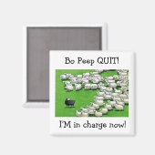 Longue Agneau Perdu : Bo Peep QUIT! Magnet (Recto/Verso)
