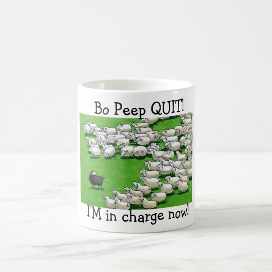 Longue Agneau Perdu : Bo Peep QUIT! Mug (Centre)