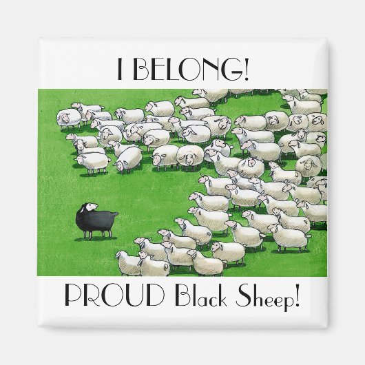 Longue Agneau perdu : Fier Aimant Mouton Noir (Devant)