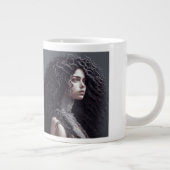 Longue boue à cheveux Jumbo Mug (Droite)