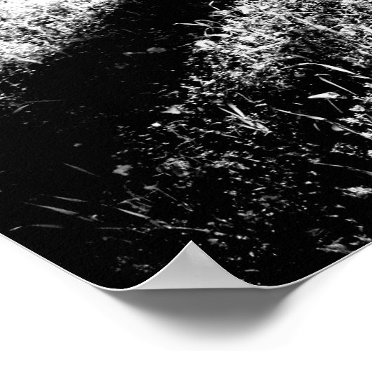 Longue ombre Poster noir et blanc (Coin)