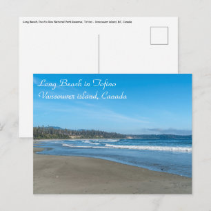 Longue plage à Tofino - BC, Canada Carte postale