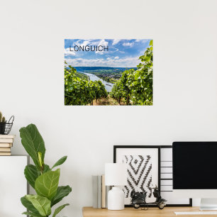 Longuich Moselle Vineyard Panorama Duitsland Poster