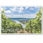 Longuich Moselle Vineyard Panorama Duitsland Sticker (Voorkant)
