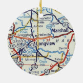 Longview & Marshall Texas Christmas Ornament (Achterkant)