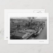 Longview, WA — Uitzicht van de haven van Air Briefkaart (Voorkant / Achterkant)