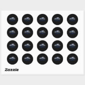 Longwood Lancers Icon Heather Grey Ronde Sticker (Vel)