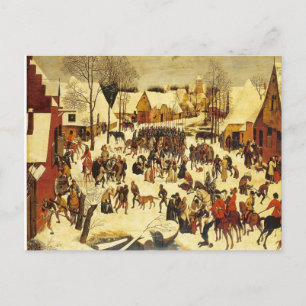 Lons le Saunier Museum Breughal winter scene Briefkaart