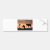 Lonyal Cowboy Bumpersticker (Voorkant)
