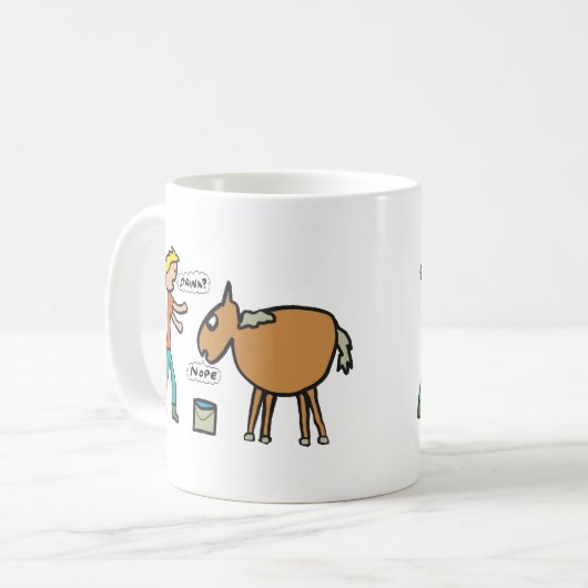 Lood een paard naar water koffiemok (Voorkant links)