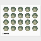 Lood me Gids naast me Citaat Ronde Sticker (Vel)