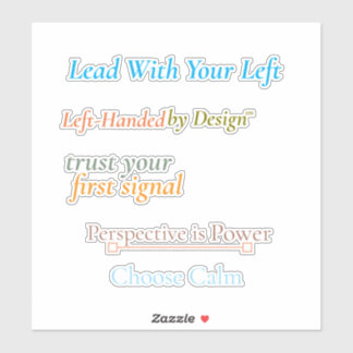 Lood met je linker stickerblad sticker