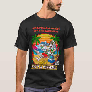 Lood Volg of Ga van de Loopplank Voorafdruk Alleen T-shirt