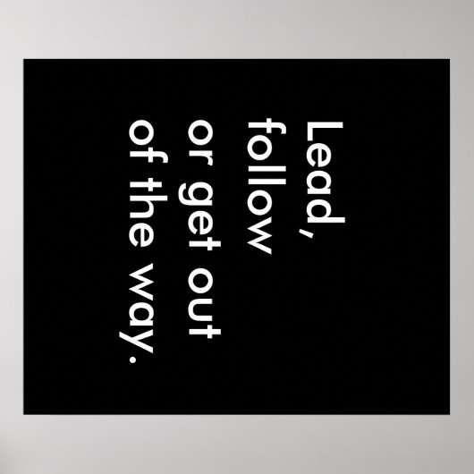 Lood, volg of stap uit de weg naar Poster (Voorkant)