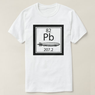 Lood Zeppelin Periodiek Systeem Atoomnummer Led T-shirt