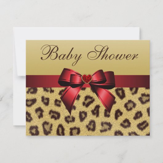 Loodafdrukken, Baby shower en hart Kaart (Voorkant)