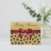 Loodafdrukken, Baby shower en hart Kaart (Staand voorkant)