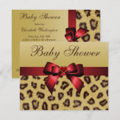 Loodafdrukken, Baby shower en hart Kaart (Voorkant / Achterkant)