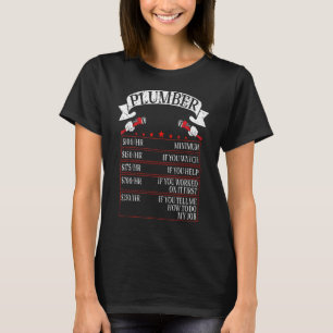 Loodbuizen met extra ladingssnoer t-shirt