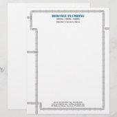 Loodbuizen Persoonlijk Briefhoofd (Voorkant / Achterkant)