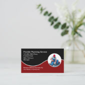 Loodgieter Aannemer Moderne Visitekaartjes (Staand voorkant)