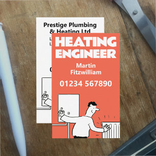 Loodgieter Boiler & Verwarming Engineer Visitekaartje