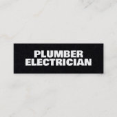⚡ Loodgieter & Elektrikien Premium Mini Visitekaartje (Voorkant)