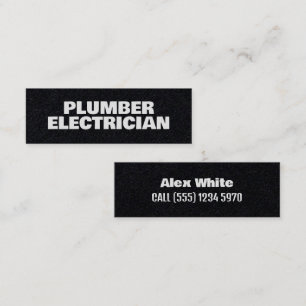 ⚡ Loodgieter & Elektrikien Premium Mini Visitekaartje