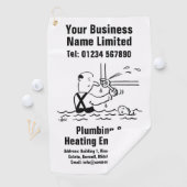 Loodgieter en het Verwarmen Ingenieursontwerp Golfhanddoek (Insitu)