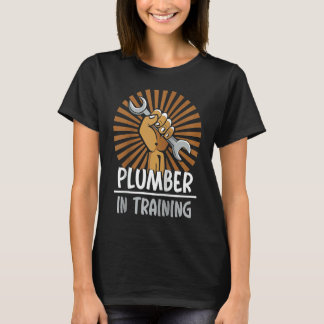 Loodgieter in opleiding pijp loodgieten loodgieter t-shirt