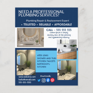 loodgieter klusjesman badkamer keukens flyer
