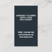 Loodgieter kraan pijp Handyman Pluming Service Visitekaartje (Achterkant)