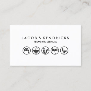 Loodgieter Loodgieterswerk Huis Reparatie Visiteka Visitekaartje