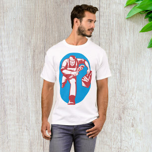 Loodgieter loopt met sleutel en gereedschapskist t-shirt