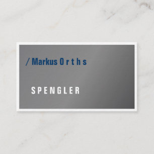 Loodgieter of Installateur Typo visitekaartjes
