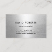 Loodgieter Pijp Moersleutel Metaal Professioneel L Visitekaartje (Achterkant)