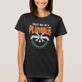 loodgieter pijp moersleutel t-shirt (Voorkant)