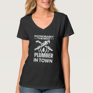 Loodgieter Sleutel Loodgieterswerk Pijpfitter Loo T-shirt