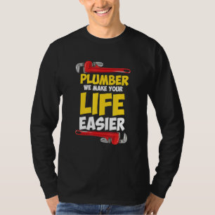 Loodgieter Technicus Ontwerp voor Pipefitter - Loo T-shirt