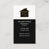 Loodgieter Upscale Verticale Visitekaartjes (Voorkant)