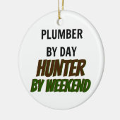 Loodgieter van Day Hunter van Weekend Keramisch Ornament (Links)