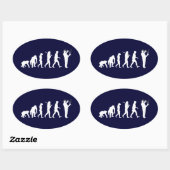 Loodgieterij Evolution Loodgieter Pipefitter Pipe Ovale Sticker (Vel)